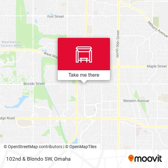 Mapa de 102nd & Blondo SW