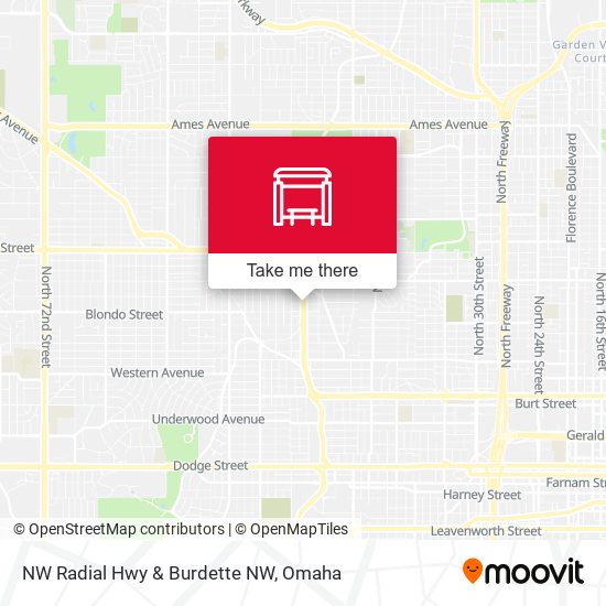 NW Radial Hwy & Burdette NW map