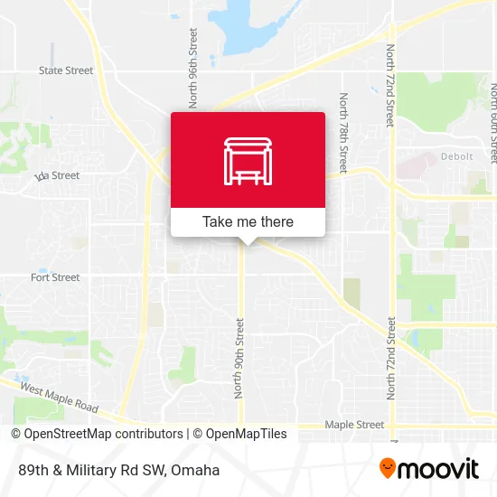 89th & Military Rd SW map