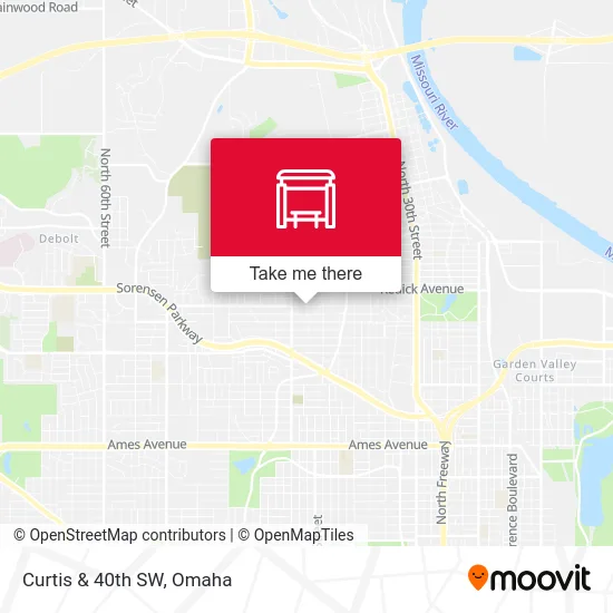 Curtis & 40th SW map