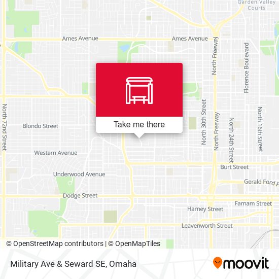 Military Ave & Seward SE map