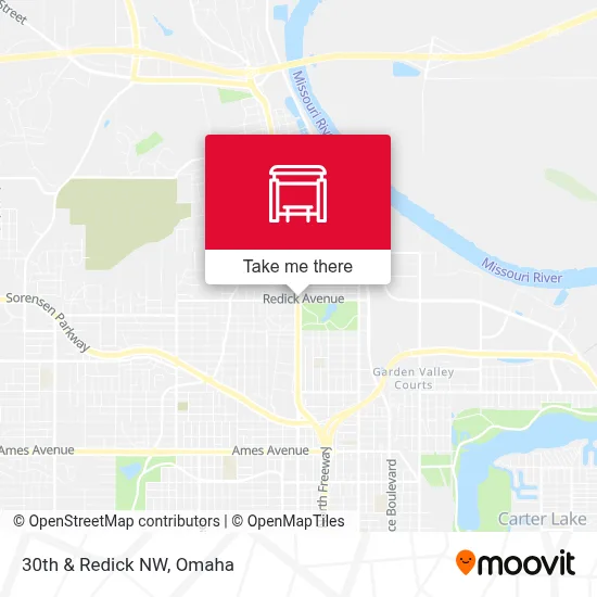 30th & Redick NW map