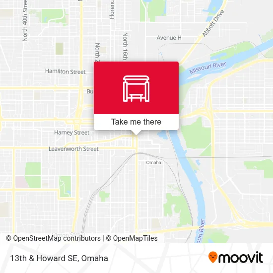 13th & Howard SE map