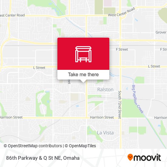 86th Parkway & Q St NE map