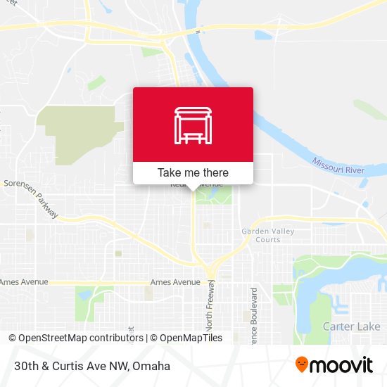 30th & Curtis Ave NW map