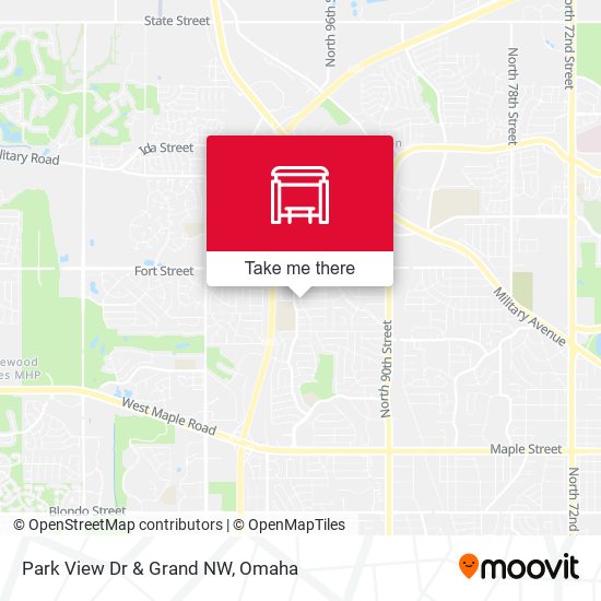 Park View Dr & Grand NW map