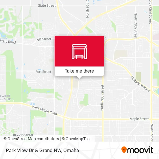 Park View Dr & Grand NW map