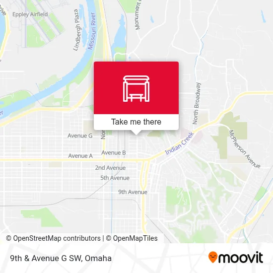 9th & Avenue G SW map