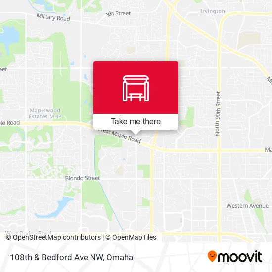 108th & Bedford Ave NW map