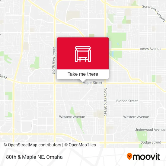 80th & Maple NE map