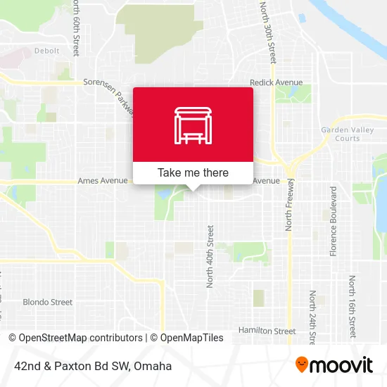 42nd & Paxton Bd SW map