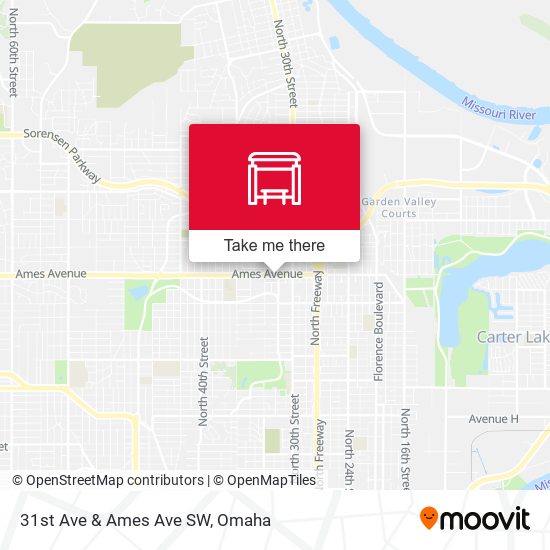 31st Ave & Ames Ave SW map