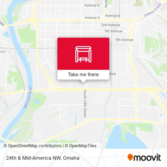 24th & Mid-America NW map