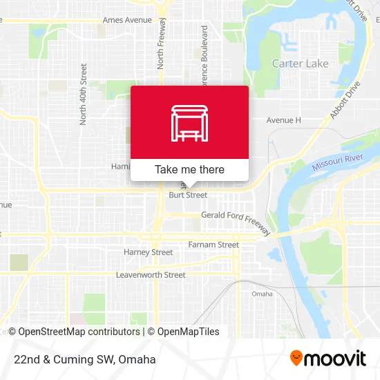 22nd & Cuming SW map