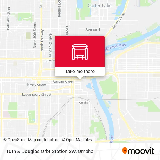 10th & Douglas Orbt Station SW map