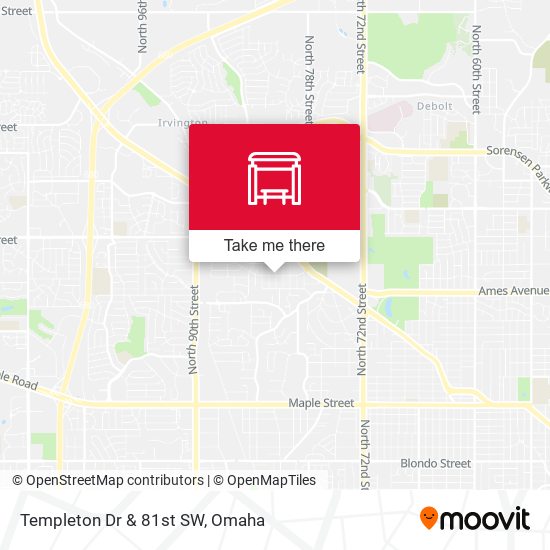 Templeton Dr & 81st SW map