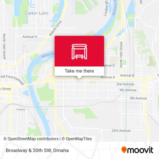 Broadway & 30th SW map