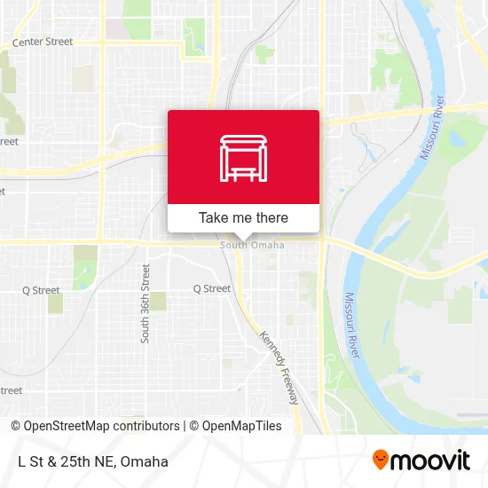 L St & 25th NE map