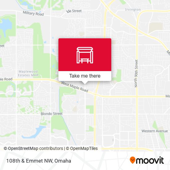 108th & Emmet NW map