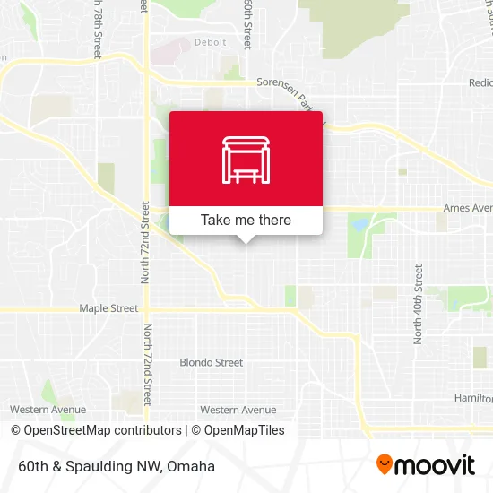 60th & Spaulding NW map