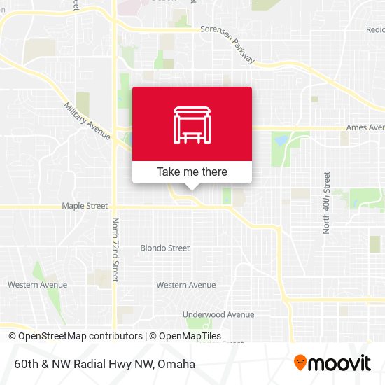 60th & NW Radial Hwy NW map