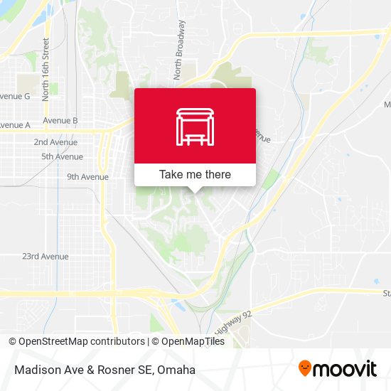 Madison Ave & Rosner SE map