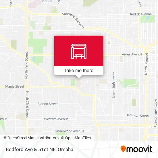 Mapa de Bedford Ave & 51st NE