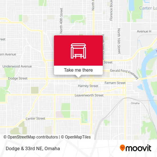 Mapa de Dodge & 33rd NE