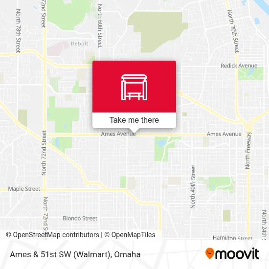 Ames & 51st SW (Walmart) map