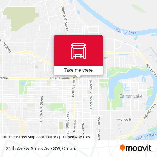 25th Ave & Ames Ave SW map