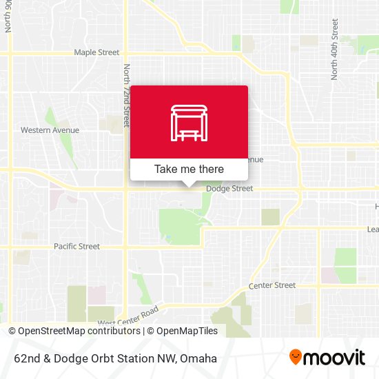 62nd & Dodge Orbt Station NW map