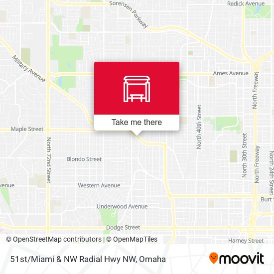 51st/Miami & NW Radial Hwy NW map