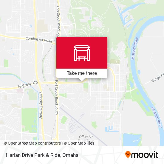 Harlan Drive Park & Ride map