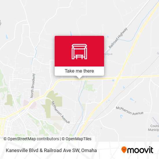 Kanesville Blvd & Railroad Ave SW map