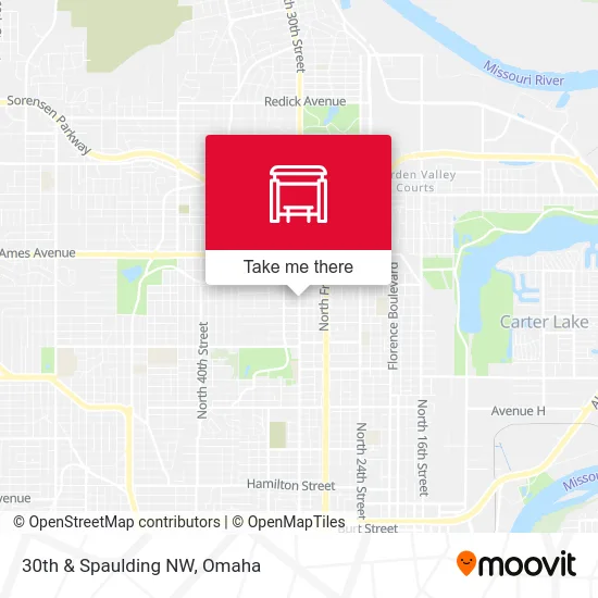 30th & Spaulding NW map