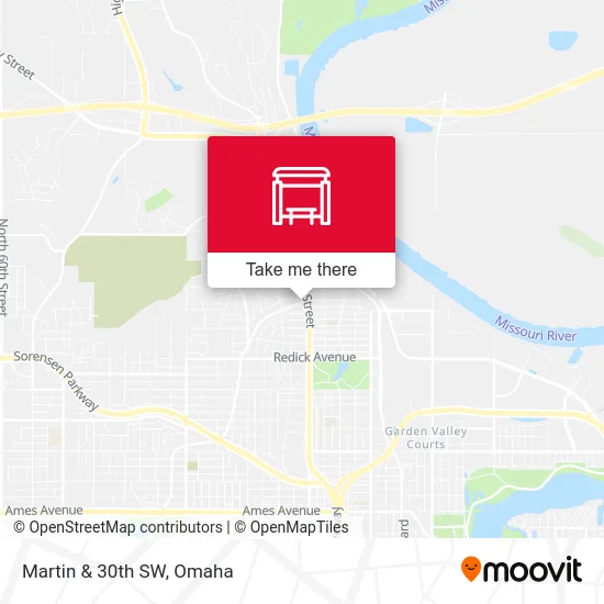 Martin & 30th SW map