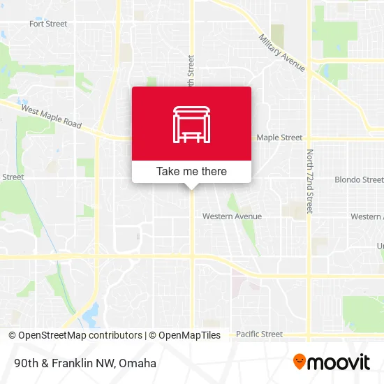 90th & Franklin NW map
