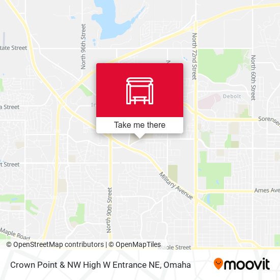 Crown Point & NW High W Entrance NE map