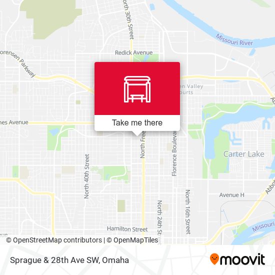 Sprague & 28th Ave SW map