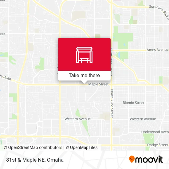 81st & Maple NE map