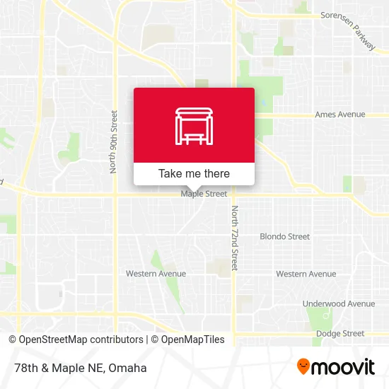 78th & Maple NE map