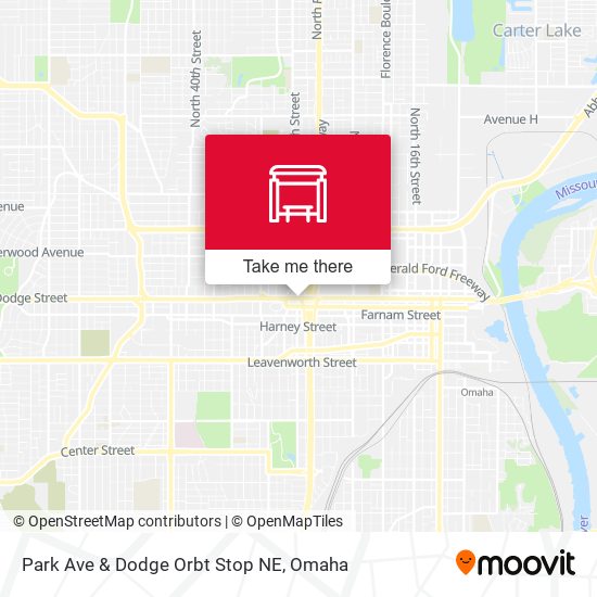 Park Ave & Dodge Orbt Stop NE map