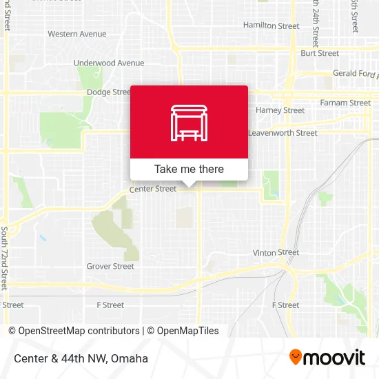 Center & 44th NW map
