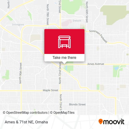 71st & Ames NE map