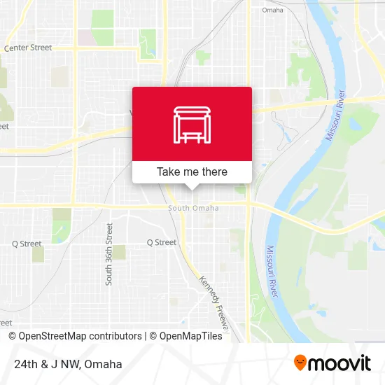 24th & J NW map