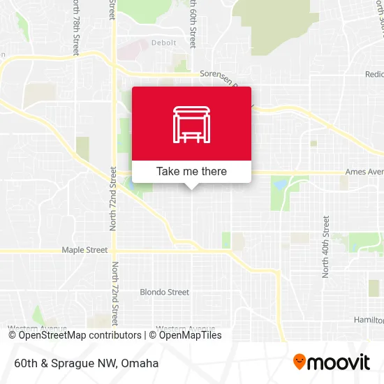 60th & Sprague NW map