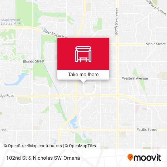 102nd St & Nicholas SW map