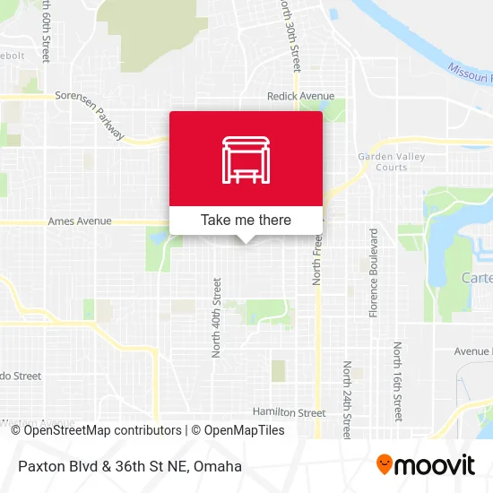 Paxton Blvd & 36th St NE map