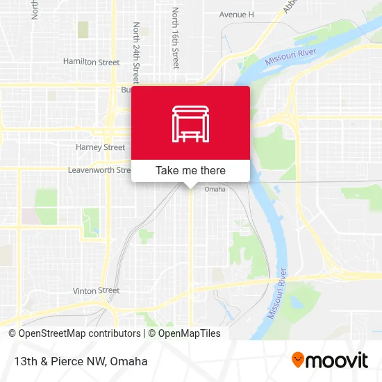 13th & Pierce NW map