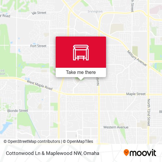 Mapa de Cottonwood Ln & Maplewood NW